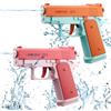 LQTSLFM Pistola ad Acqua 2 Pezzi Pistole ad Acqua per Bambini Portata 10 Metri per Estivi Feste all'aperto, Piscina, Spiaggia, Giochi, Regali per Bambini (Arancia+Rosa)