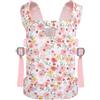 GAGAKU Dolls Carrier Marsupio Porta per Bambole Davanti e Dietro in Cotone per Bambini - Rosa - Rosa di Sharon