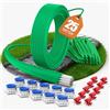 COZCLAM 25m Cavo Perimetrale + 25 Picchetti + 10 Connettori+10 Terminali Connessione, Filo Perimetrale Robot Tagliaerba, Kit di Cavi di Delimitazione Compatibile con Gardena/Bosch/Worx