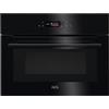 AEG Forno compatto AEG KMK761080B con forno a microonde, colore: Nero