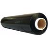 OFFICER PRODUCTS Office Products, pellicola elastica di colore nero, 1 rotolo/pellicola elastica a mano, 243 m - 50 cm/2,5 kg, 23 my, allungamento 150%, rotolo di pellicola estensibile, pellicola avvolgente e trasloco