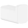 hansgrohe AddStoris - Gancio asciugamani bagno, portasciugamani, gancio per accappatoio, fissaggio nascosto, accessori bagno, bianco opaco, 41742700
