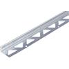 Alberts 476816 Profilo terminale per Piastrelle, Acciaio Inox