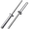 SKIR'CO 200 rivetti ciechi in alluminio 4,8 x 24 mm, mandrino in acciaio, rivetti a testa bombata, DIN 7337