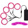 Balabaxer Filo EL, riduzione del rumore, filo di luci al neon 5 in 1 m, filo elettroluminescente per Halloween, Natale, decorazioni fai da te... (rosa)
