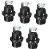 PATIKIL E12 Lampadina Supporto Luce Presa, 5pz Vite Completamente Filettatura LED Lampadina Lampada Supporto per Pendenti Luci, Nero