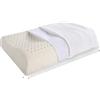 LPHFDCS Cuscino in Lattice Cuscino in Lattice Naturale Cuscino for Adulti Nucleo massaggiante Nucleo in Lattice Cuscino Cervicale per Dormire(Wave Style 30x50cm)