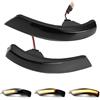Yoegerery Indicatori di direzione dinamici a LED per Ford Focus MK2 MK3 2008-2016 | per Ford Mondeo MK4 2011 2012 2013 2014 2015,1 paio di indicatori di direzione per specchietti laterali (Nero)