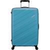 American Tourister Jetdriver 3.0, azzurro, L 77cm, Trolley rigido con ruote doppie a 360°