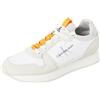 Calvin Klein Jeans Retro Runner Laceup Refl Ym0ym00742, Sneaker da corsa Uomo, Bianco Bright White, 44 EU