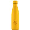 Cool Bottles - Borraccia Termica in Acciaio Inox - 500 ml - Vivid Yellow - 26,5 x 7 cm - Bottiglia Termica Ermetica - Bevande Fredde 36 Ore e Calde 18 Ore - Triple Parete -Cool Technology - Senza BPA
