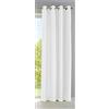 Gardinenbox Palermo 10000265 - Tenda opaca, traslucida con occhielli e fermatenda, 145 x 140 cm (altezza x larghezza), colore bianco