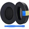 MMOBIEL Cuscinetti di Ricambio per Sony WH-1000XM3 by MMOBIEL - Gel Rinfrescante & Tessuto Ice-Silk con Memory Foam - Padiglioni Auricolari Anti-Rumore - Nero