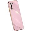 Topme Custodia in Silicone per Samsung Galaxy S10 Lite/Galaxy A91 (6.7 Inches), [ Cover per Telefono in Stile Bordo Dorato] - Viola