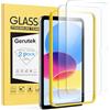 Gerutek 2-Pezzi Pellicola Protettiva per iPad 10 Generazione 10,9 Pollici 2022 / iPad 11 Generazione (A16) 11 Pollici 2025, Vetro Temperato per iPad 10 [Telaio di Facile Installazione] [Durezza 9H]