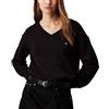 CALVIN KLEIN MAGLIONE SCOLLO V PATCH LOGO DONNA