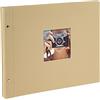Goldbuch - Album portafoto, 60 Pagine con Pergamena, 25 x 25 cm, Sabbia, 39x31 cm