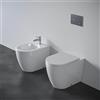 Ideal Standard Coppia sanitari filomuro scarico a parete IDEAL STANDARD Ellisse bianco lucido WC: P 35 x L 32 x H 36 cm, bidet: P 35 x L 32 x H 36 cm