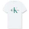 Calvin Klein Jeans T-Shirt Maniche Corte Uomo Scollo Rotondo, Bianco (Bright White), 5XL