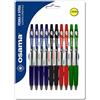 Osama OBG penne a sfera a scatto scorrevole e precisa - Colori Blu, Nero, Rosso e Verde - 10 pezzi