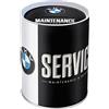 Nostalgic-Art Salvadanai retrò, 1 l, Official License Product (OLP), BMW - Service - Idee Regalo per Amanti BMW, salvadanaio in Metallo, Design Vintage