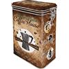 Nostalgic-Art Contenitori da caffè retrò, Coffee House - Idea Regalo per la Cucina, Scatola di Latta con Coperchio Salva Aroma, Design Vintage, 1,3 l