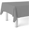Martina Home Tovaglia in tela cerata TER grigia 220 x 140 cm