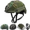 LEJUNJIE PJ Casco Tattico Paintball Airsoft Casco Militare FAST con Staffa NVG e Binario di Guida Iaterale