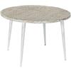 Home Decor Tavolino DKD 8424001820115 75 x 75 x 50 cm Oro Metallo Bianco Legno di Mango (75 x 75 x 50 cm)