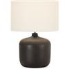 AlexandreHouse LAMPARA SOBREMESA 33X33X45 METAL MADERA QUEMADA/SIN PANTALLA