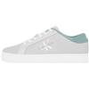 Calvin Klein Uomo Sneakers con Suola Preformata Pelle, Multicolore (Bright White/Apricot Orange), 45