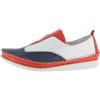 Andrea Conti Damen Slipper, Mocassino Donna, Bianco D Blu Rosso, 36 EU