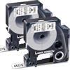 Label Orison 45010 - Nastro di ricambio compatibile per Dymo 45010, nero su trasparente, per Dymo LabelManager LM160 LM210D LM260P LM280 LM360D LM420P, 12 mm x 7 m, confezione da 2