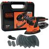 BLACK+DECKER KA2500K Levigatrice Multifunzione Mouse, Velocità 14.000 Giri/Min, 120 W