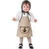 Creaciones Llopis Costume da castagna beige Foglie - Castagna, costume castagna bambino, costume castagna bambina (0-12 mesi)