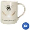 H&h 6x Mug H&H Botanicum In New Bone China Cc415