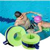 Ruilonghai Set di 2 Fasce per Caviglie da Nuoto in Schiuma, per Nuoto, acquatica, Aerobica, Galleggiante, Blu, cavigliere, con Fibbia a sgancio rapido, per Allenamento Fitness (Blu/Verde)