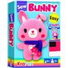 KRAFUN Kit da Cucito Coniglietto per Bambini 7+ Anni, Bambola Peluche, Feltro, Istruzioni, Scatola Riutilizzabile, Giocattolo Educativo per Cucire