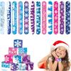 POPOYU 24 braccialetti con fiocco di neve braccialetto Frozen, a scatto per riempimento, bomboniere congelate, regali ragazze Elsa Christmas