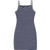 Arshiner Ragazze Abiti Senza Maniche Estate Vestito Spalline Casuale Vestito Lavorato A Maglia Bambini Canotta Vestito con Spalline Blu Bianco A Righe Midi Moda Scuola Vestito 5-6 Anni