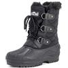 Polar Donna Short La Neve Inverno Tattico Montagna Impermeabile Escursionista metà Polpaccio A Passeggio Stivali - Nero Pelle - UK6/EU39 - YC0368