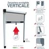 Medal Zanzariera 100x170 Verticale Colore Bianco ral 9010 Roto