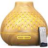 UBEGOOD 400ML Diffusore di Oli Essenziali, Diffusore di Aromi Ultrasuoni con Telecomando, Umidificatore Atomizzatore Elettrico con 7 Colori LED per Yoga, Spa, Camera da Letto, Soggiorno
