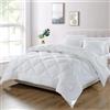 WAVVE Piumino Letto Singolo/Matrimoniale 4 Stagioni 180x220 cm - Piumone Autunnale Invernale 180x220 cm - Coperta Trapunta 180 x 220 di Microfibra Sintetico, Bianco