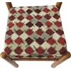 CATTANI TESSUTI Cuscini sedie Cucina Set 4 - con Alette - con Zip - 40x40 cm -Tessuto gobelin - 5 colori - rosso