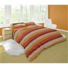 Dorian Home Telo Arredo Copritutto in 100% Cotone, Lenzuolo Copriletto, Foulard Copridivano Made in Italy, Matrimoniale 270 x 270 cm, Fantasia Garda Arancio