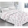 Biancheria&Casa Lenzuolo sopra Piano Matrimoniale Prodotto Italiano Cotone di Percalle Cloe-Rosa