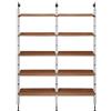 KARTELL libreria da parete con 10 ripiani da 60 cm ADAM WOOD - 8917-SN