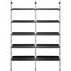 KARTELL libreria da parete con 10 ripiani da 60 cm ADAM WOOD - 8917-NN