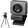 OBSBOT Meet SE 1080P 100FPS Webcam per PC, Web Cam USB con tracciamento AI, Microfono, Treppiede, HDR sfalsato, Modalità Bellezza, Telecamera streaming Plug&Play per laptop/desktop, Conferenza Grigio